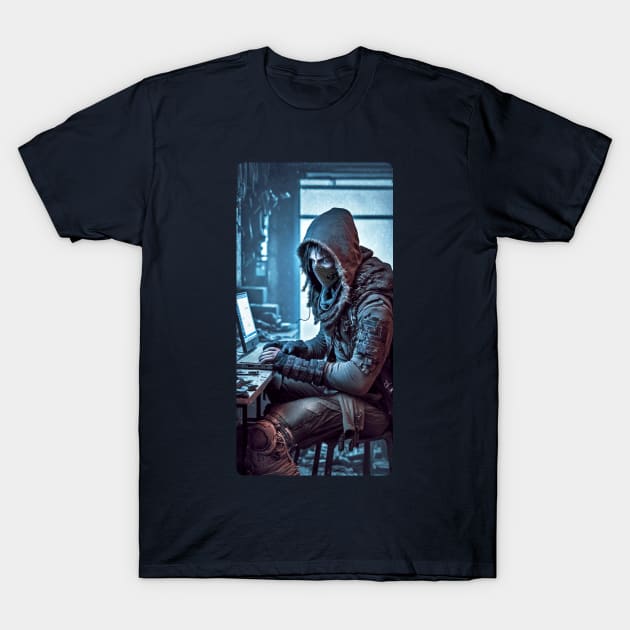 Cyberpunk Hacker V 1.06 T-Shirt by SMCLN